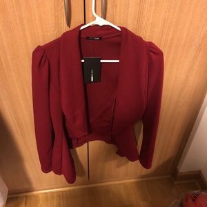 Red fashion nova cardigan